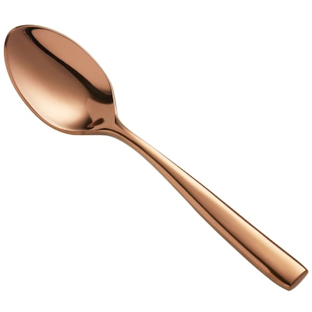 Bon Chef Manhattan, Demitasse Spoon, Mirror Finish, 18/10, 4.88" - Rose Gold , set of 12 S3016RG
